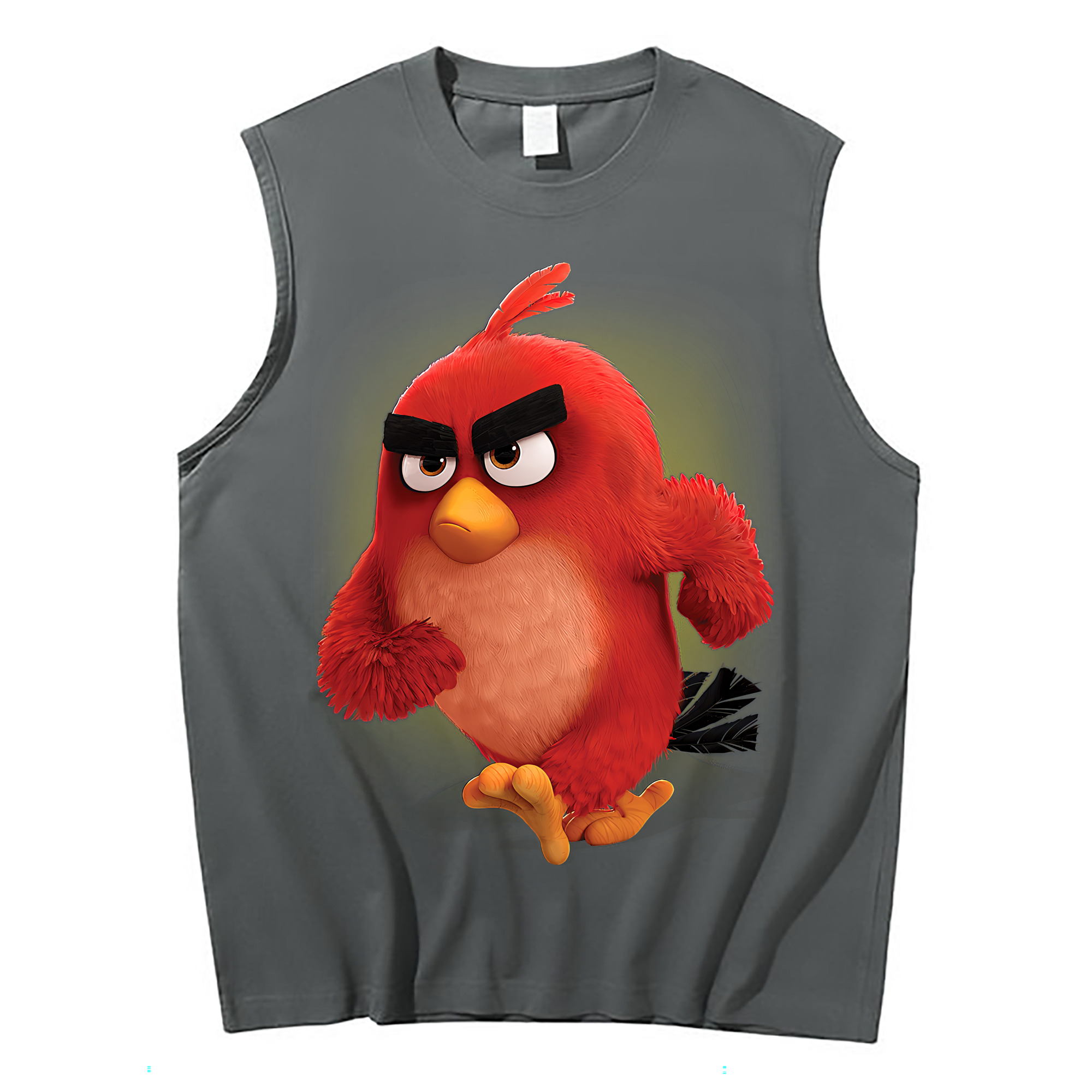 （画像用） Angry Birds アングリーバード コットン100％タンクトップ（フロントプリント）